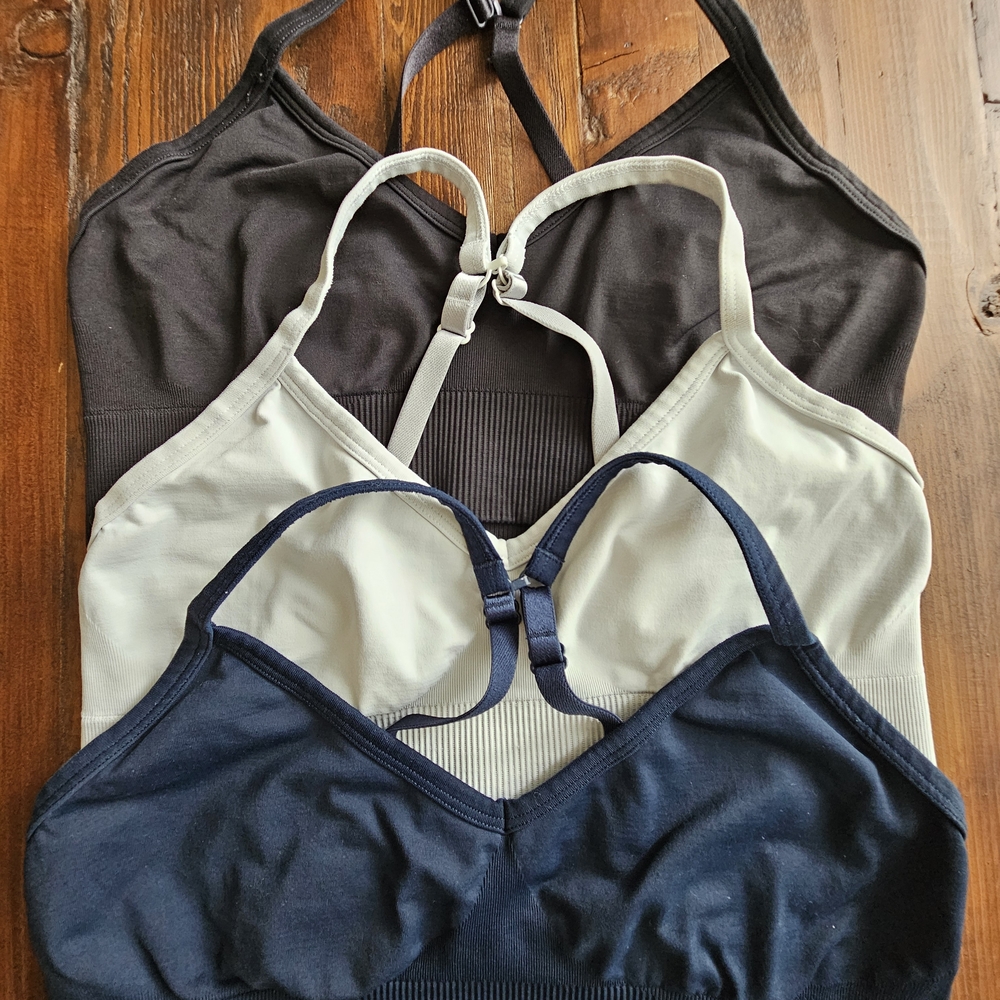 lululemon athletica Sports Bra Set in Black, White, and Navy